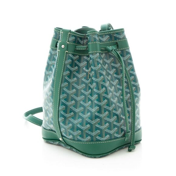Goyard Handbags - Authentic Goyard Petit Bucket Bag in green color